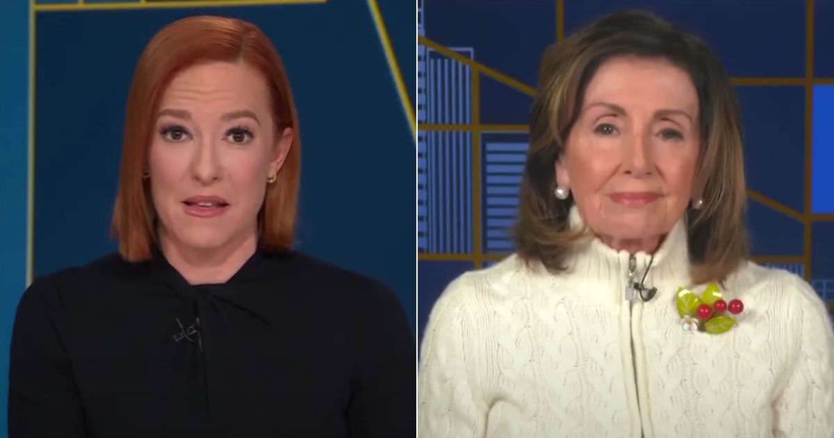 On Monday, former Speaker of the House Nancy Pelosi, right, appeared on MSNBC's "Inside with Jen Psaki," where she discussed the recent death of Alexei Navalny with Psaki, left, and the two began to discuss a wild Donald Trump-Russia conspiracy.