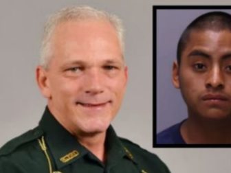 Sgt. Michael Kunovich, left, and Virgilio Aguilar Mendez.