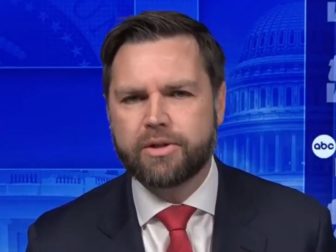 Ohio Republican J.D. Vance is interviewed Sunday on ABC's "This Week."