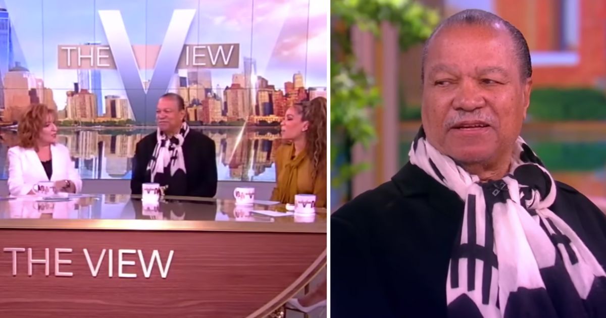 Billy Dee Williams appears on "The View" on Tuesday.