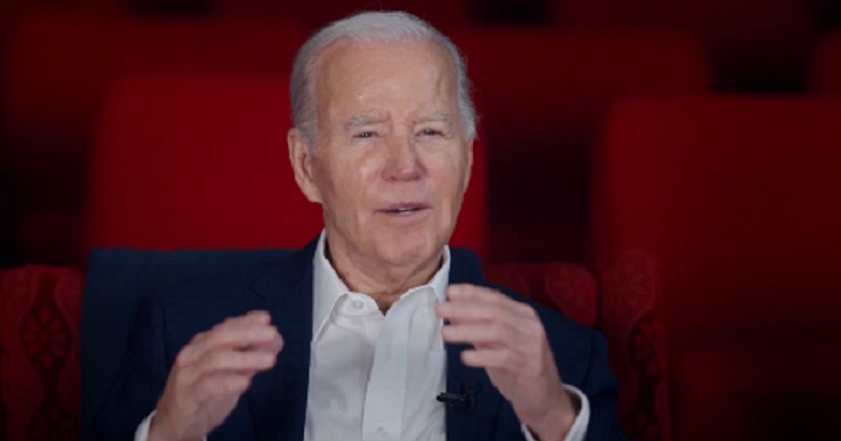 President Joe Biden in a video released by the White House on Sunday.