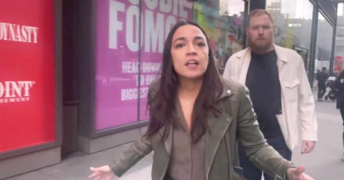 Rep. Alexandira Ocasio-Cortez was followed by a group of pro-Palestinian protesters in New York City on Monday, and she was unhappy with the attention