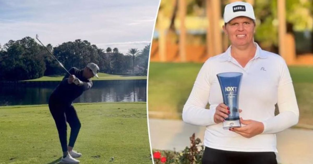 The NXXT women’s golf tour announced only athletes who were born female could compete. That means transgender Hailey Davidson will no longer be playing on the tour.