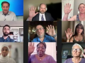 Mark Halperin, top left, moderated the focus group of "The Undecideds," which looks at how presidential campaign issues are viewed by voters in seven key battleground states.