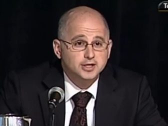 Obama adviser Rami Shy speaks in 2009.