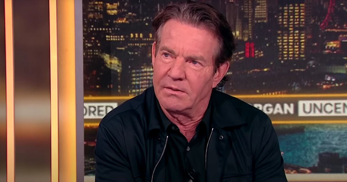 Actor Dennis Quaid told Piers Morgan he plans to vote for Donald Trump in November.