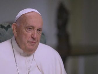 Pope Francis in a "60 Minutes" interview